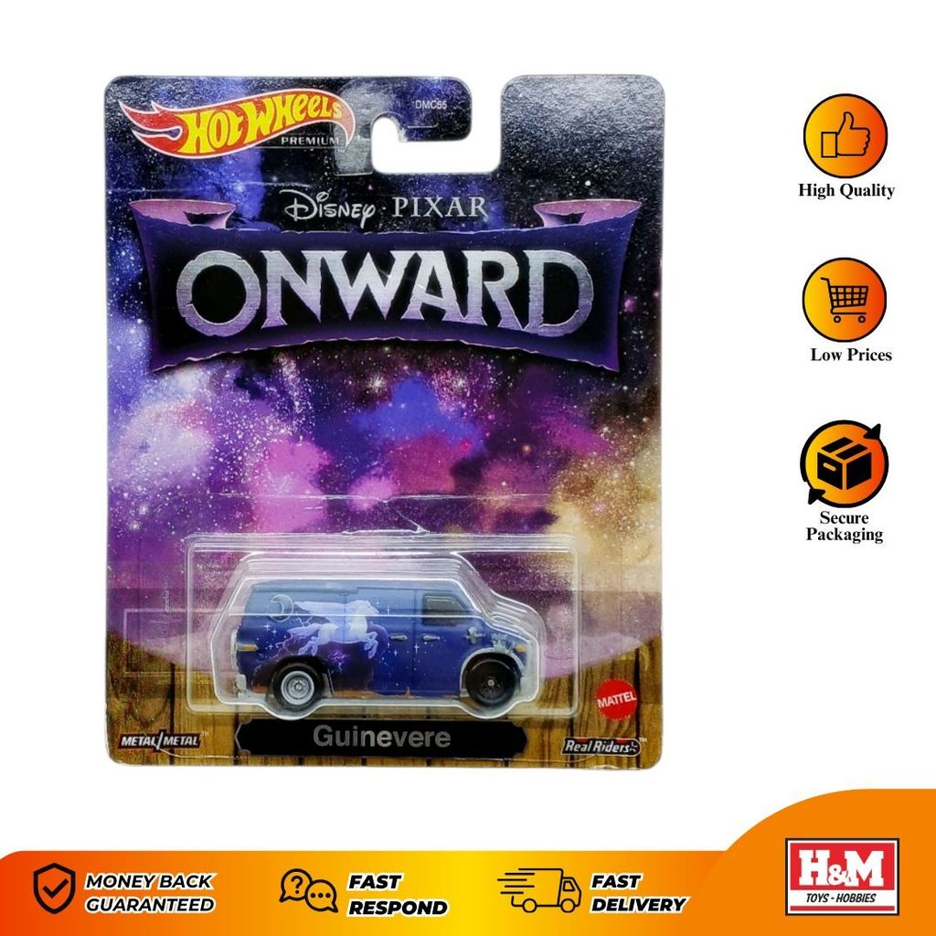 Hot Wheels Premium Disney Onward Guinevere - Card Rusak
