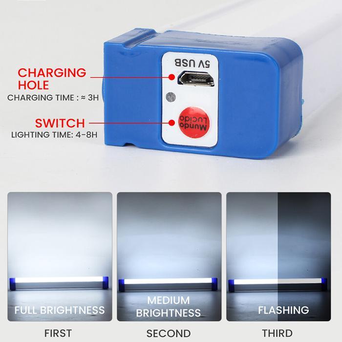 Minisogo Lampu T5 LED Emergency / Lampu Neon LED Panjang Portable USB Charger - 30 Watt