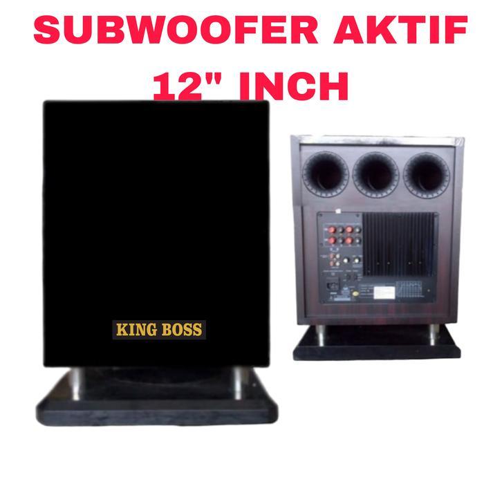subwofer aktif 12 inch karaoke kingboss 12 bass desain elegen