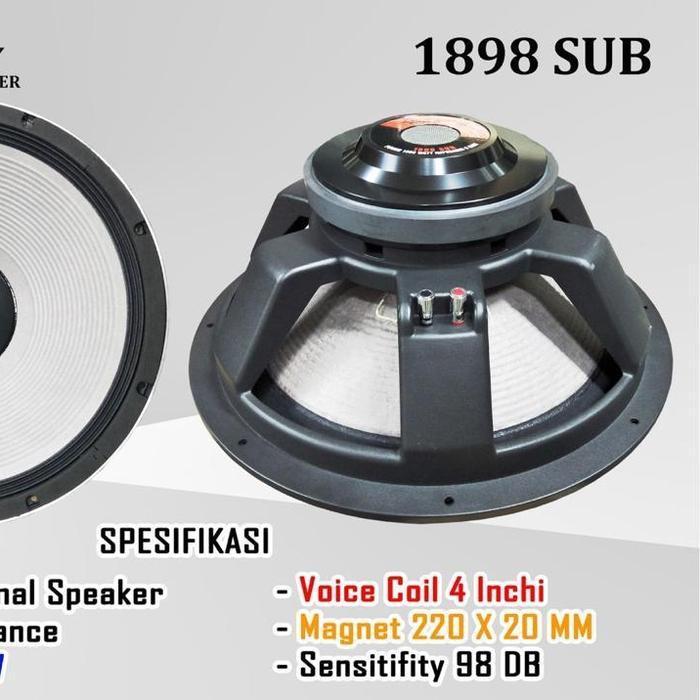 SPEAKER 18 INCH BLACKSPIDER 1800 WATT VOICE COIL 4