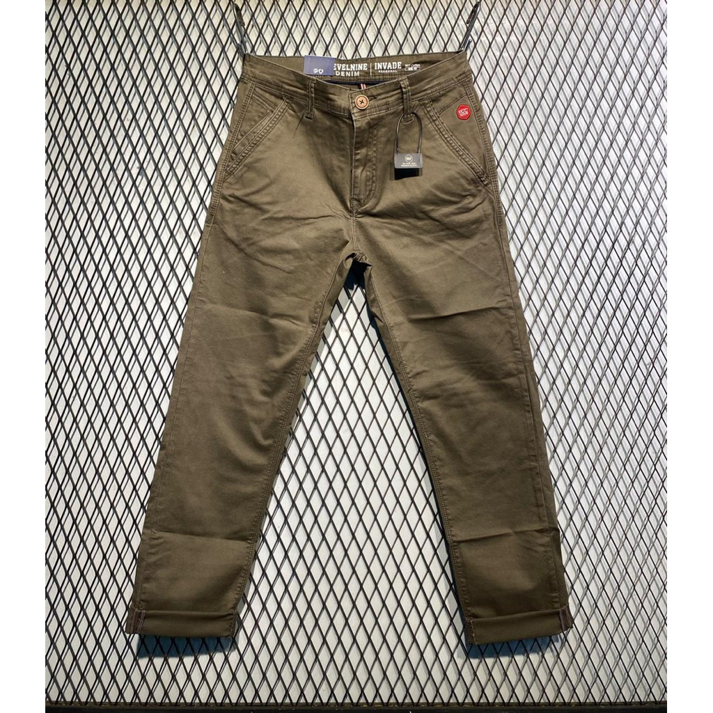 PROMO [DV LEVEL NINE] Celana Panjang Katun Pria Dv Level nine Original 100% /Chinos Strecht