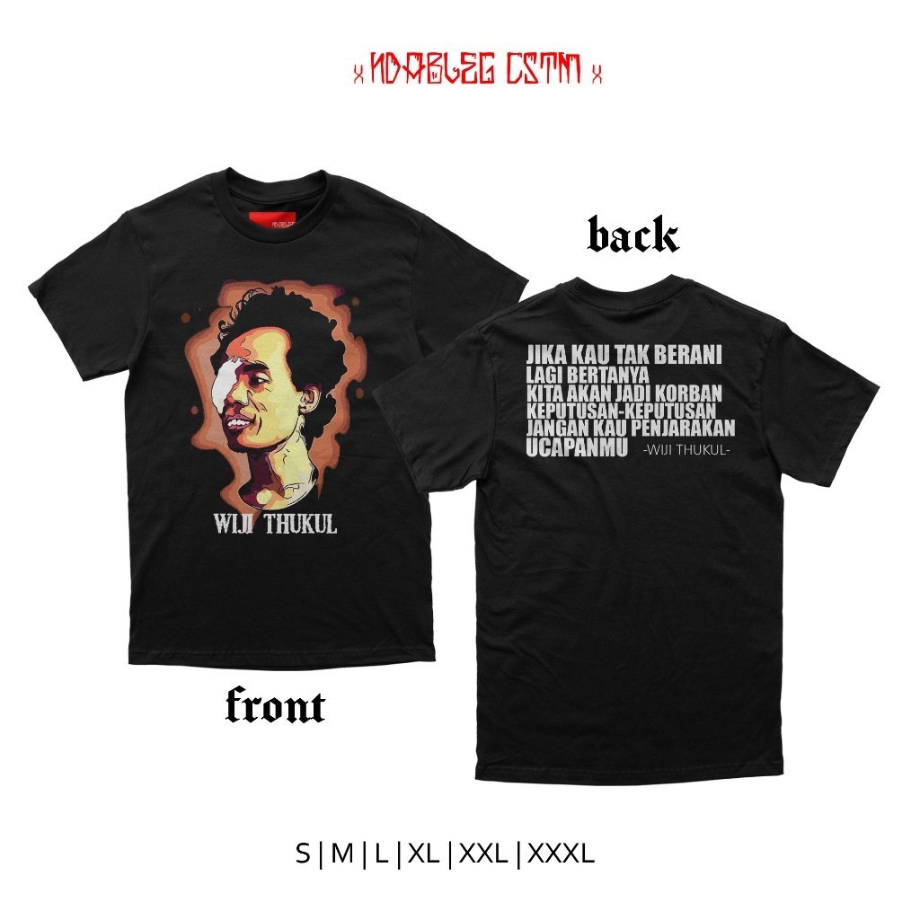 tshirt aktivis wiji thukul kaos wiji thukul combed 24s