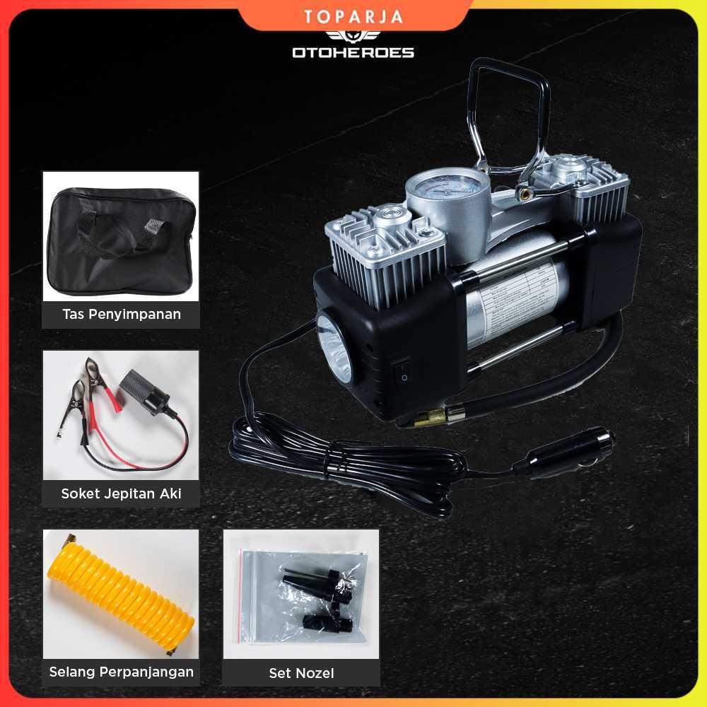 Pompa Ban Compressor Double Cylinder 12V 150 PSI - 628-4X4 OTOHEROES