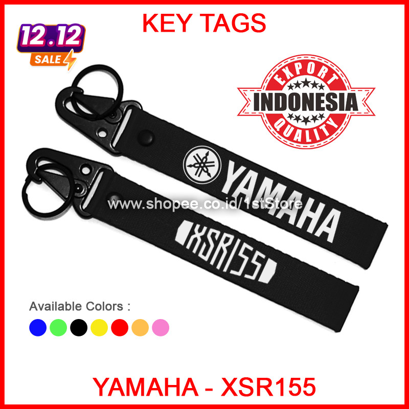 GANTUNGAN KUNCI YAMAHA XSR155 PREMIUM KEYCHAIN KEY CHAIN TAG LOGO SEPEDA MOTOR XSR 155 R ALL NEW KEY