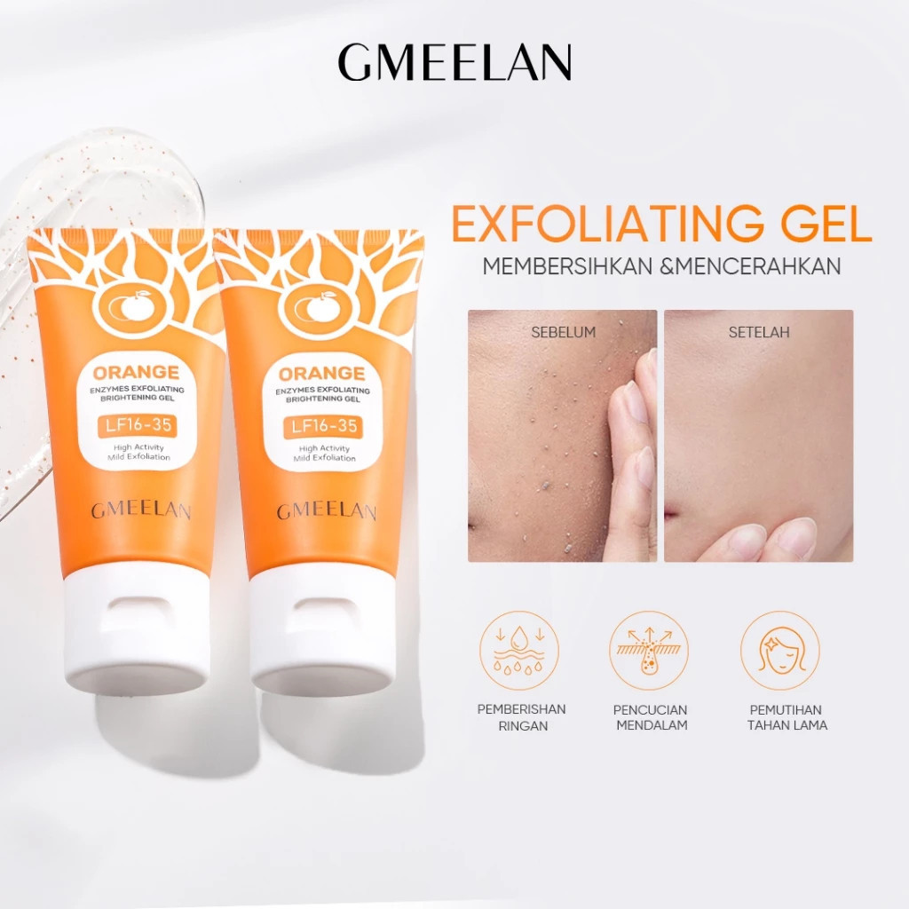 GMEELAN 2PCS Orange Exfoliating Gel
