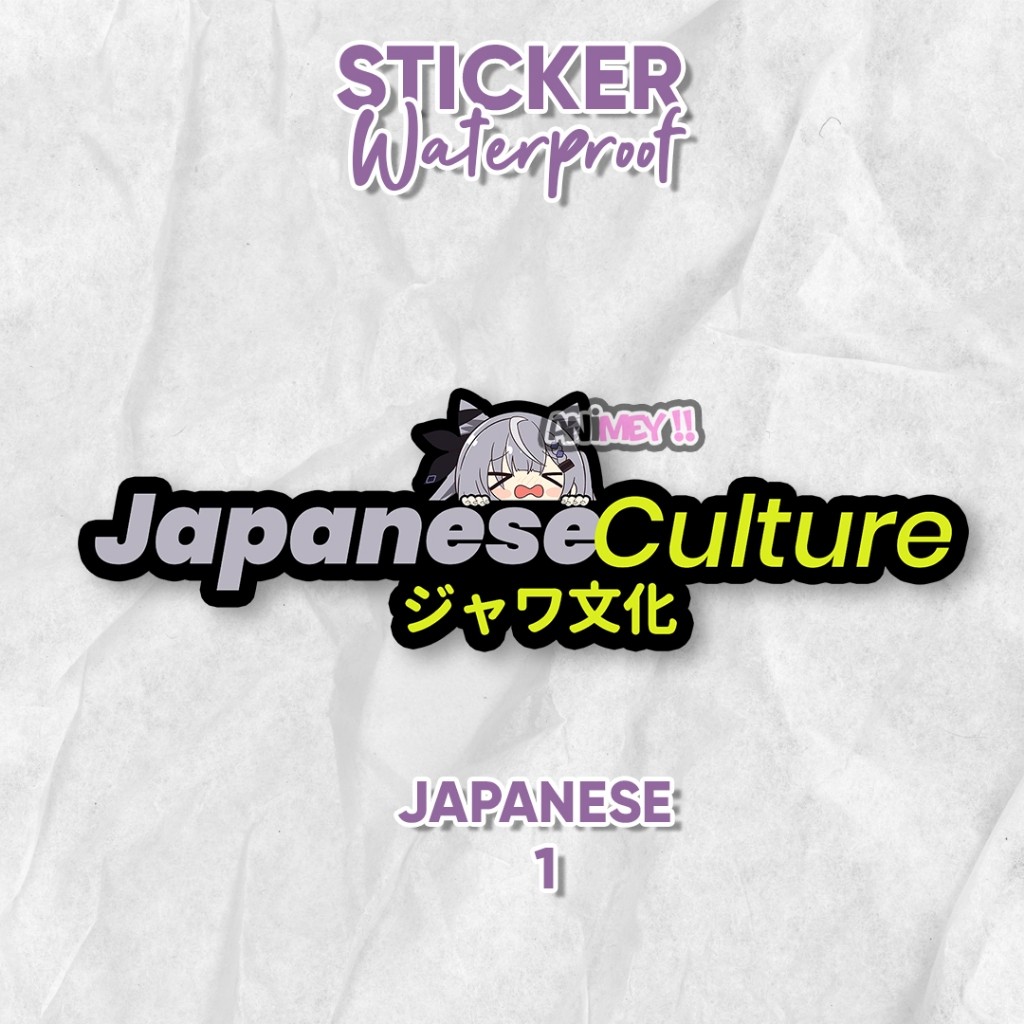 Sticker Anime Japanese Culture / Stiker Anime Waterproof / stiker motor