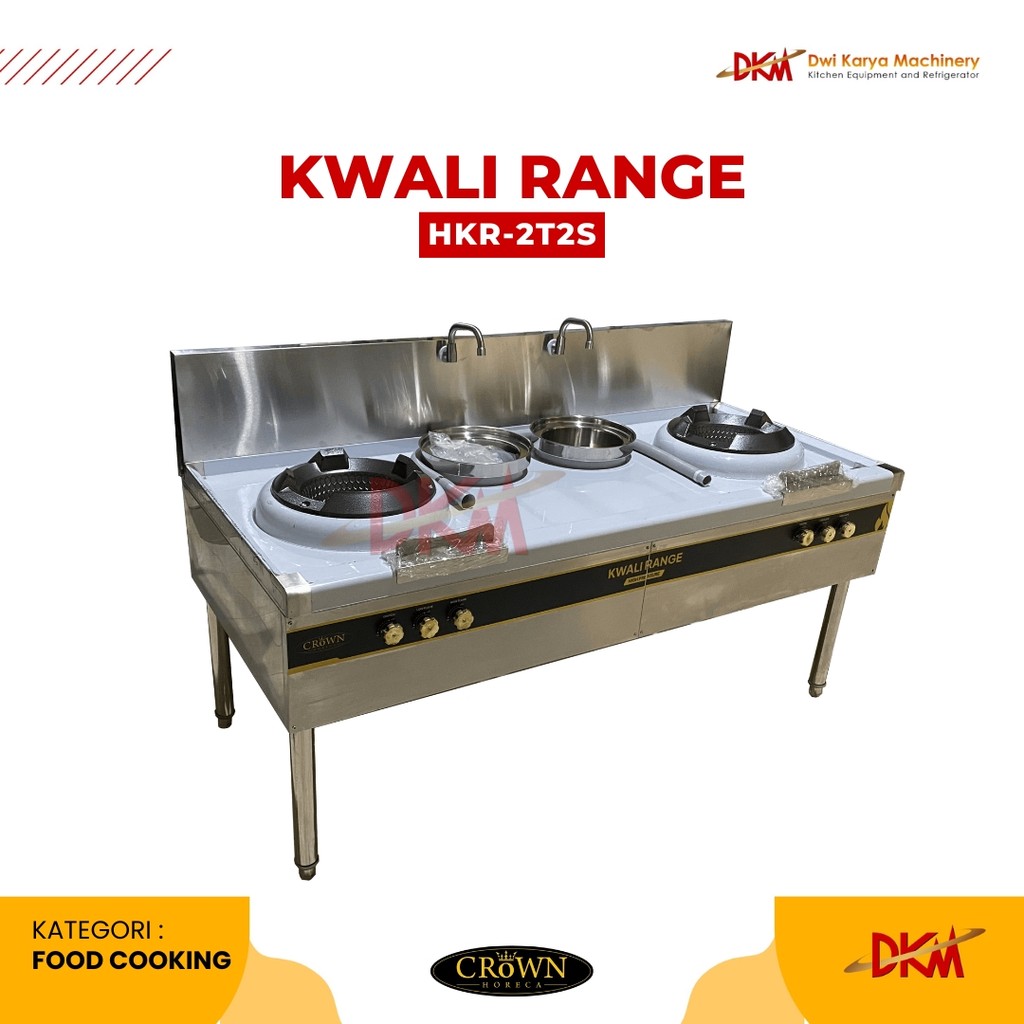 CROWN Gas Kwali Range (High Pressure) 2 Tungku 2 Soupring HKR-2T1S / HKR 2T1S / HKR2T1S