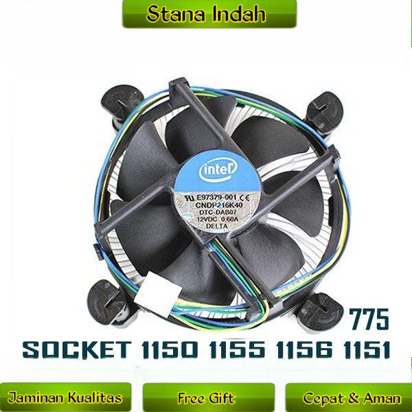 fan Processor Intel LGA 775 1155 1156 1150 kipas prosesor