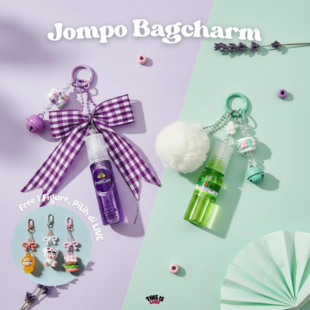 Thisislubi - Jompo Keychain Aesthetic Health & Care Bagcharm Gantungan kunci fresh care minyak kayu 