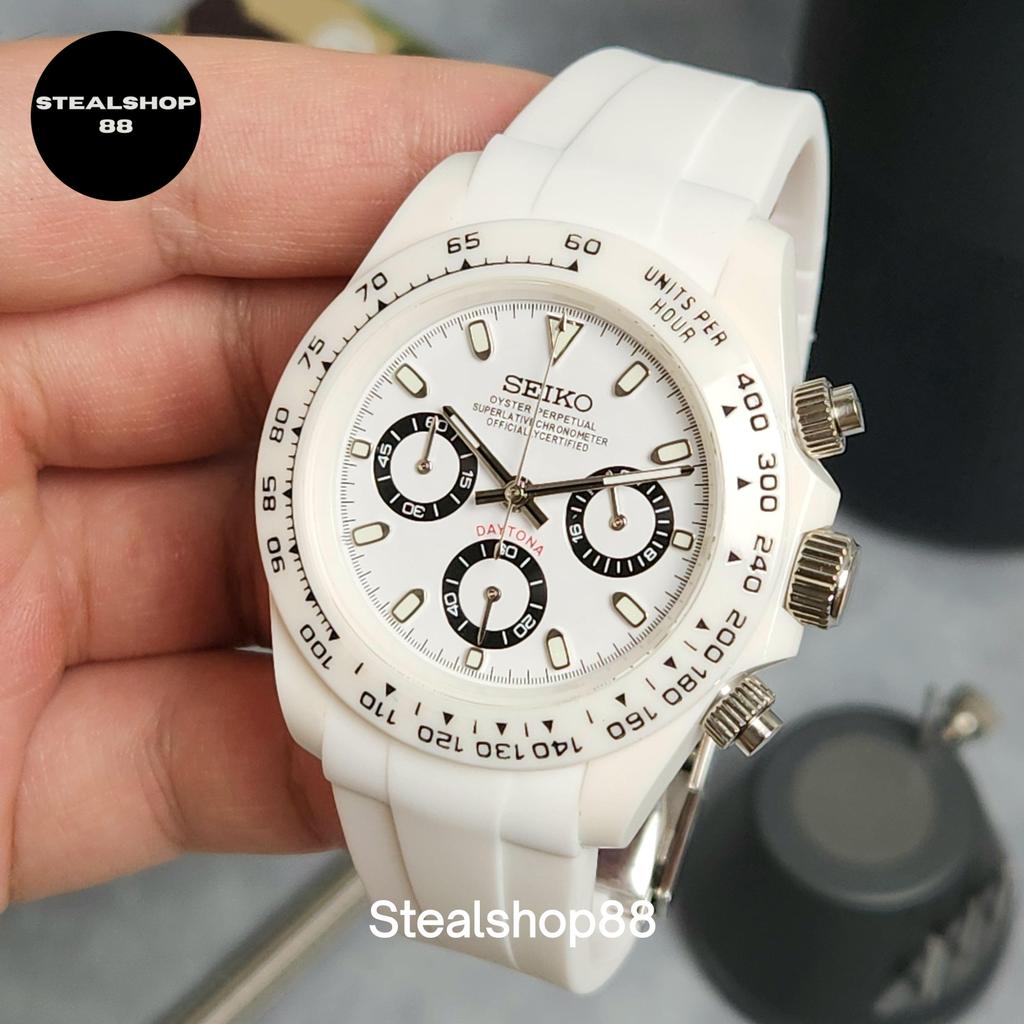 Mod Seiko Daytona Panda Ultra lightweight Polymer Resin New Case