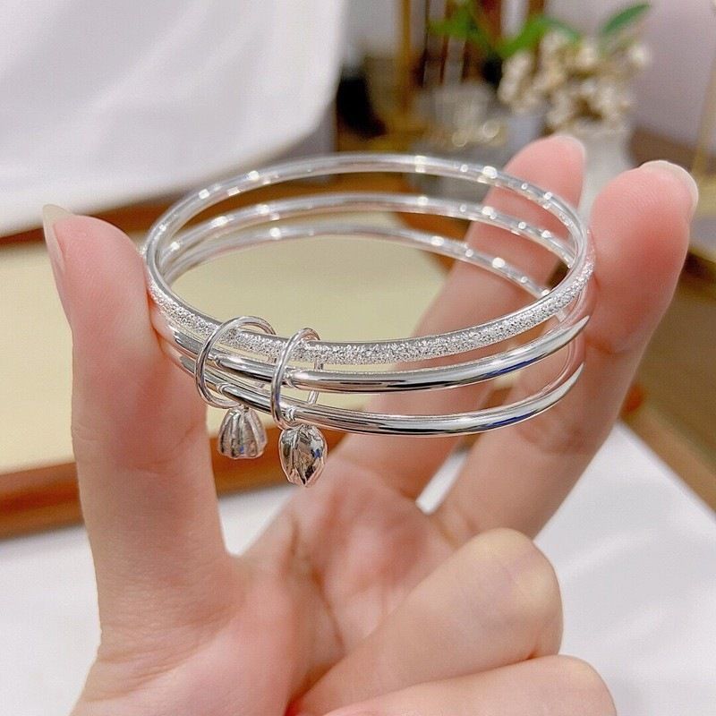 Sansheng III Sterling Gelang Perak Wanita 9999 Perak Murni