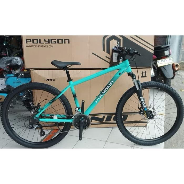 Sepeda MTB 27.5 POLYGON CASCADE 2 Terbaru Garansi Resmi - TEAL GREEN Size S
