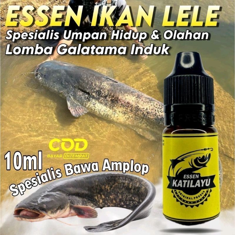MOSES - Essen Super Galatama Ikan Lele Paling Ampuh, Essen Oplosan Ikan Lele Aroma Amis Plus Extra K