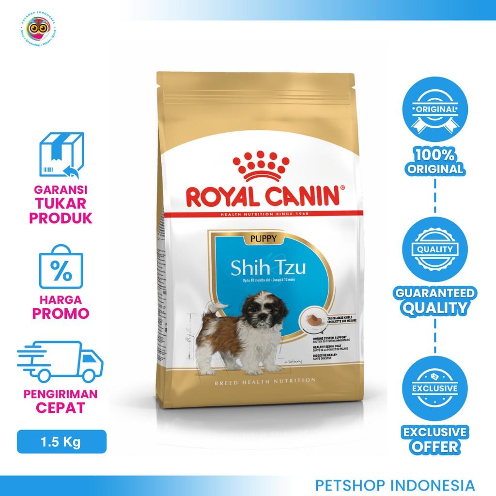 Royal Canin Shih Tzu Puppy 1.5kg – Makanan Anak Anjing Shih Tzu