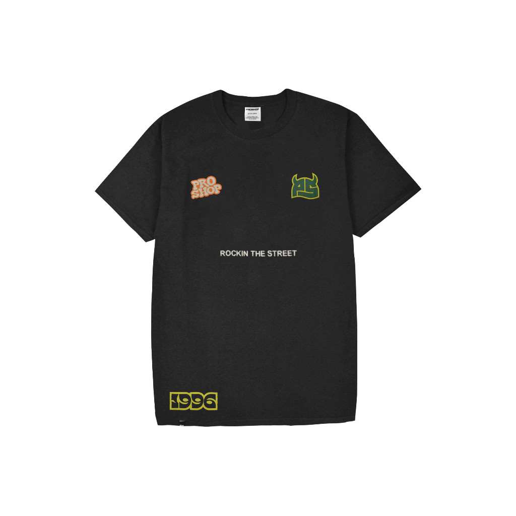 Proshop | logos Sticker Tshirt | Kaos Pria Kaos Distro | Hitam