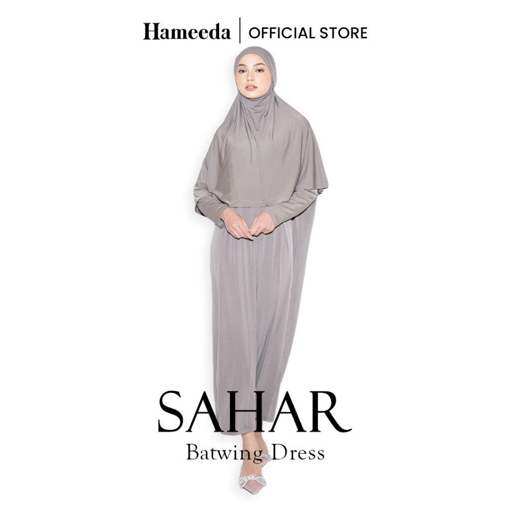 Hameeda - Sahar Batwing Dress | Loose Jersey Dress Busui