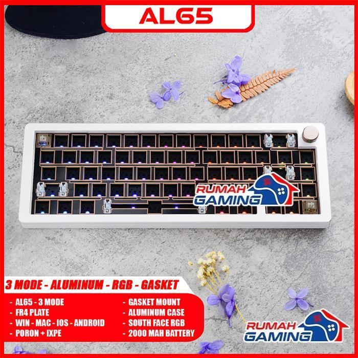 MECHANICAL KEYBOARD - SUGAR65 - 65% - GASKET - SOUTH RGB  - ALUMINUM - BLACK
