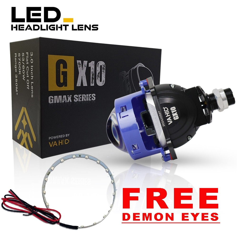 Biled Vahid GX10 | 3.0 LED Projector Lens Headlight GX10 Vahid | Lampu Biled Projie 3 inch Vahid GX1