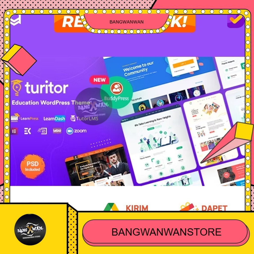 Turitor Tema Wordpress Premium LMS & Education WordPress Theme