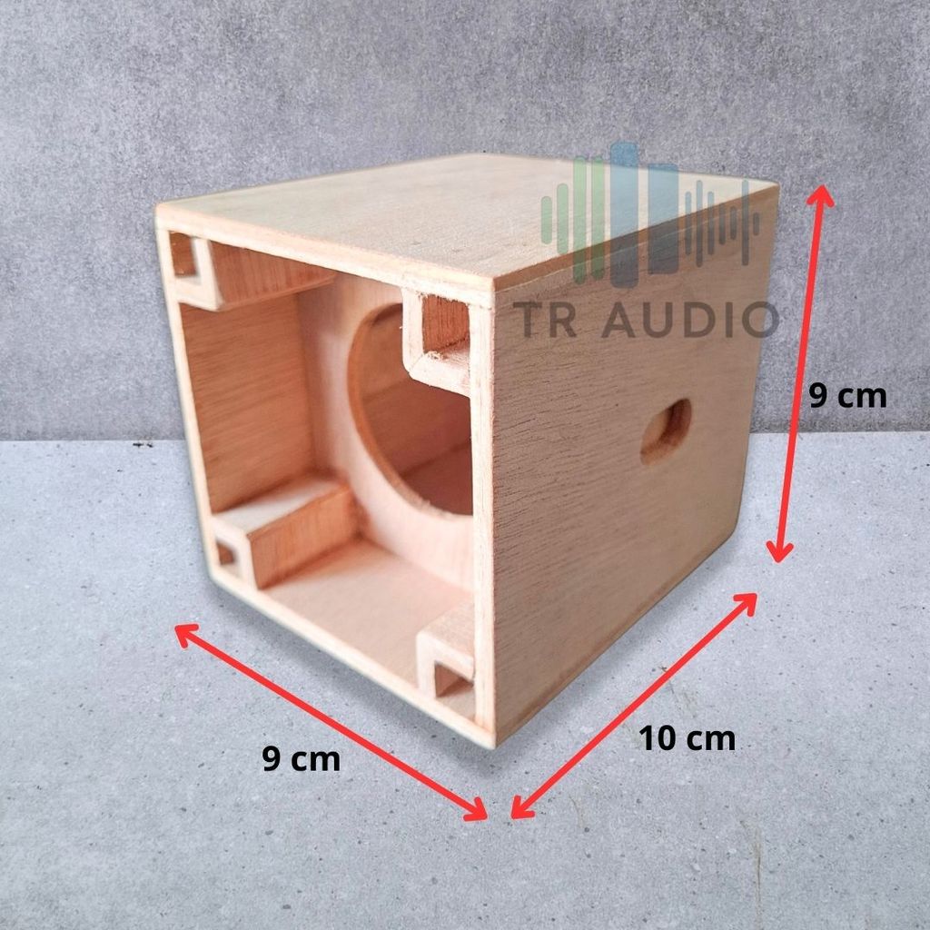 Box Speaker 2 Inch Planar Single Kayu Lapis untuk Driver 2 Inch Mini