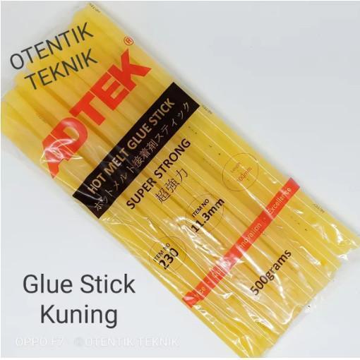 ISI REFILL LEM TEMBAK BAKAR 11.3MM X 30CM - GLUE STICK BESAR KUNING - Warna
