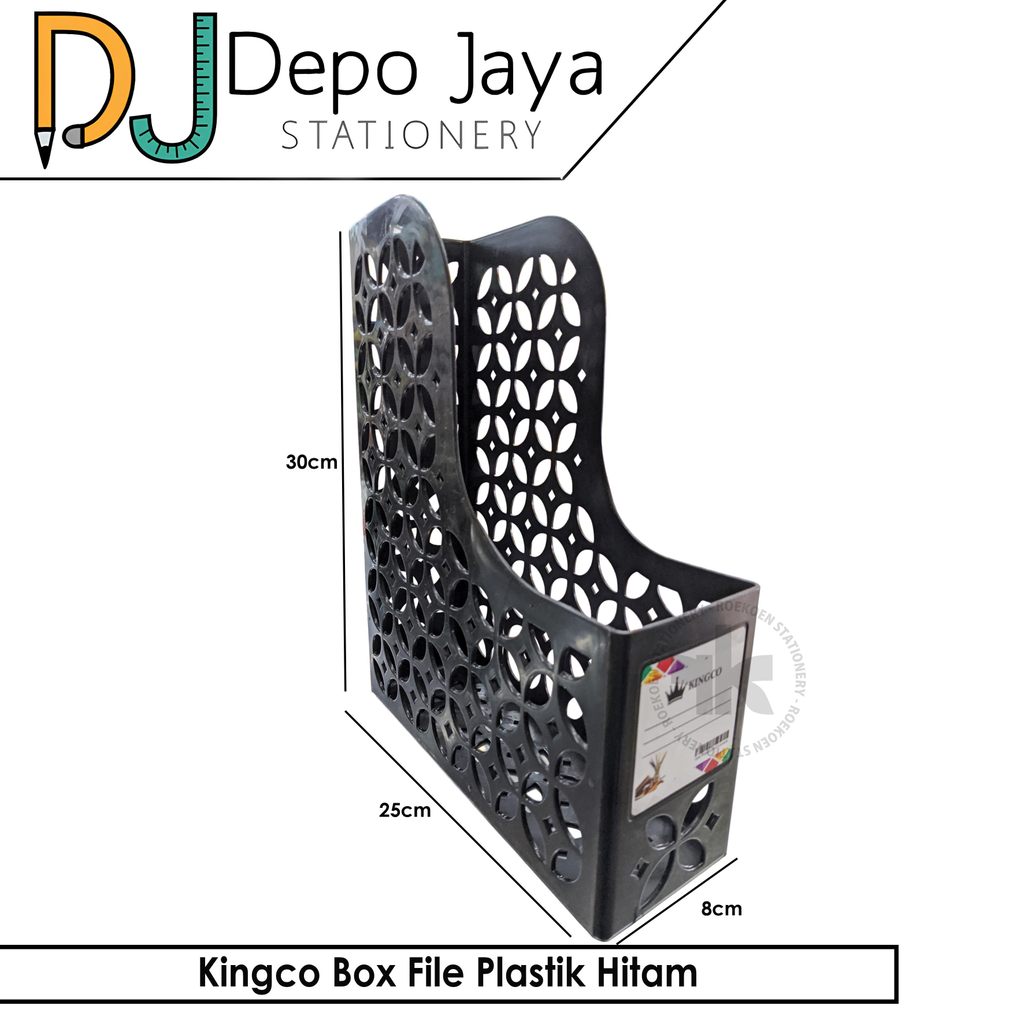 Kingco Box File Plastik Hitam