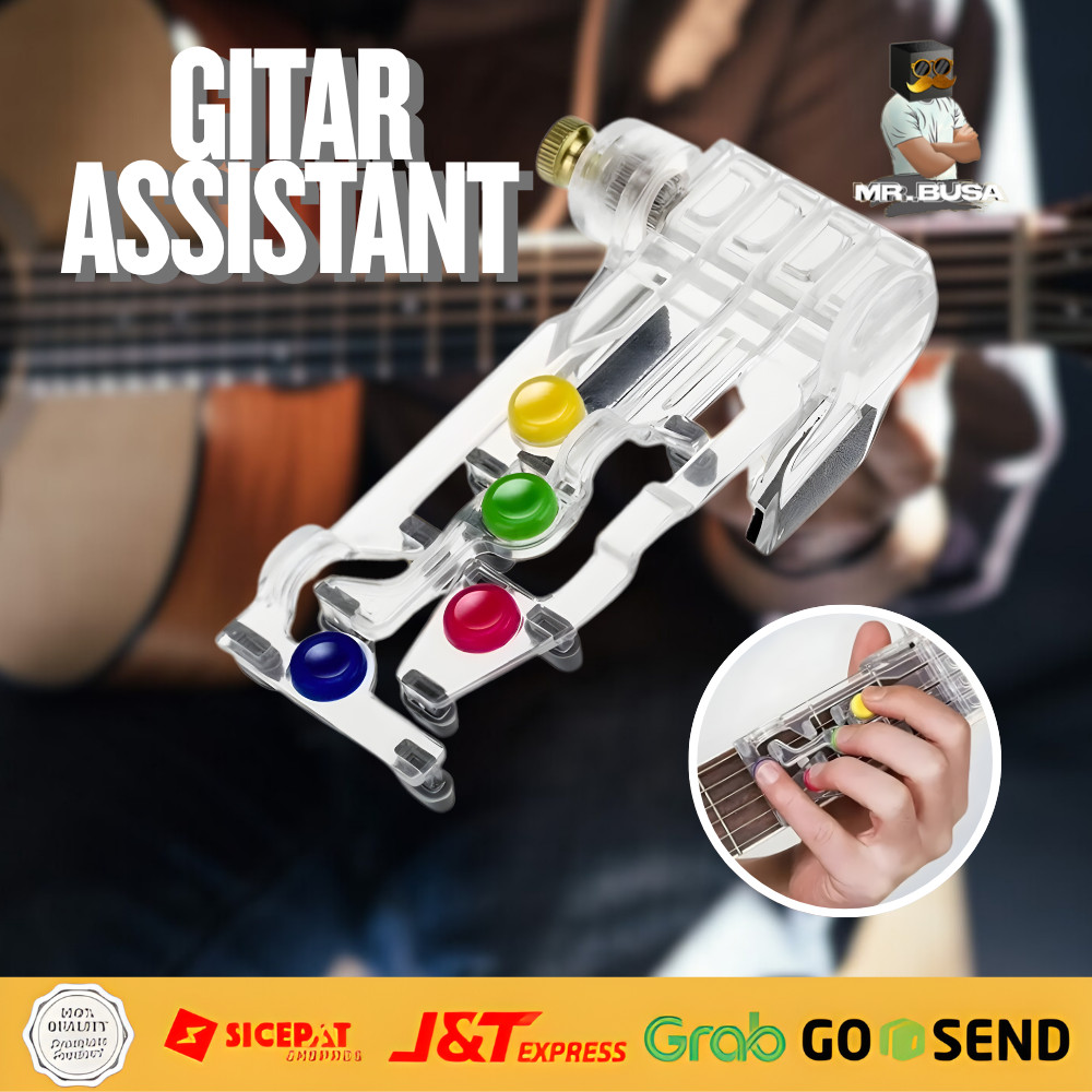 Gitar Anti Sakit Aksesori Alat Bantu Mengajar untuk Belajar Gitar Chord Buddy