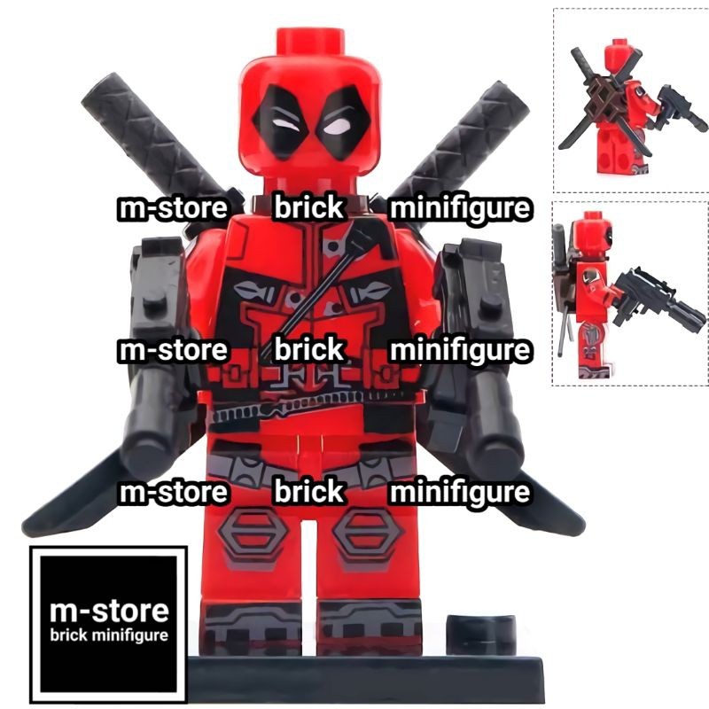 brick deadpool mainan kreatif edukatif  