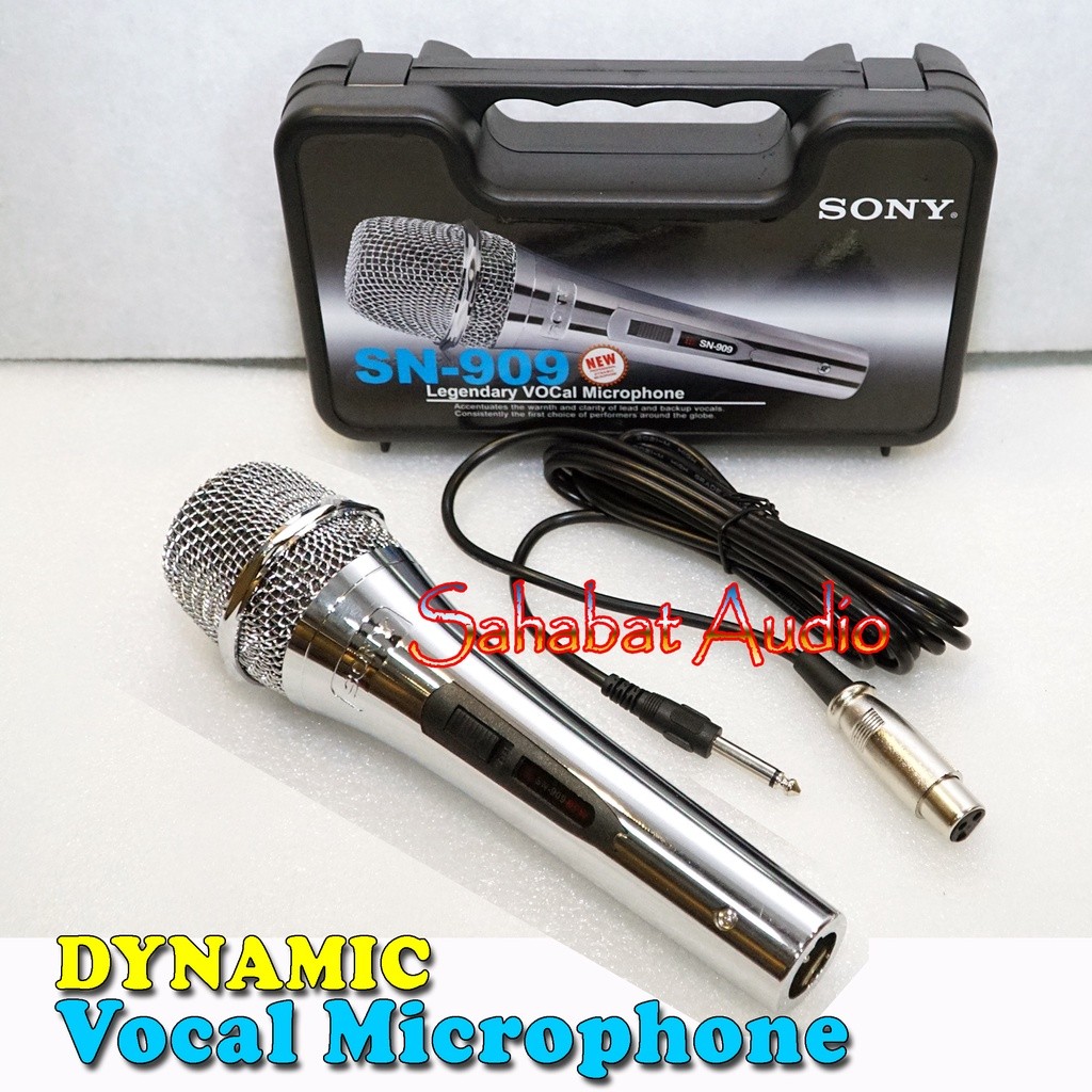 SL Mic Kabel SN 909 Koper / DYNAMIC Microphone Cable SONY SN - 909 / MIC DYNAMIC SN-909 / Mic SN909