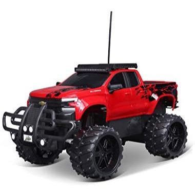 Maisto Tech R/C 1:16 Scale 2.4 GHz Off Road 2019 Chevrolet Silverado, Red