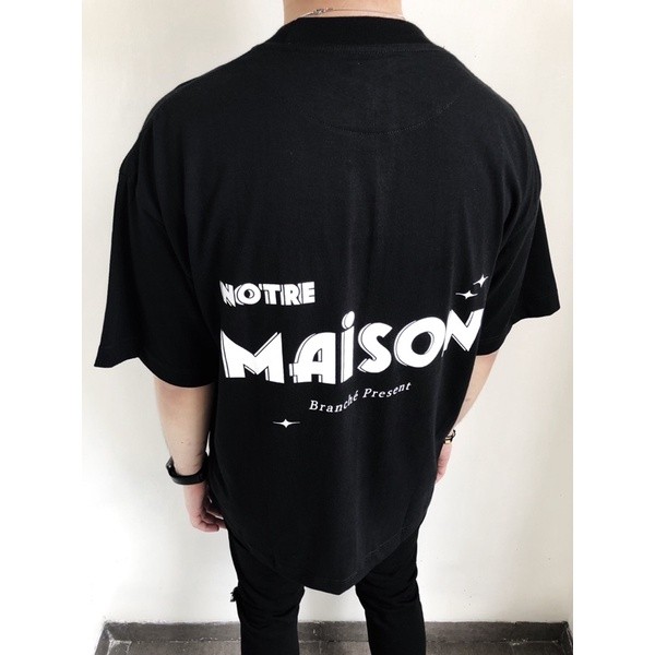 Branche Oversize Tshirt Maison Black