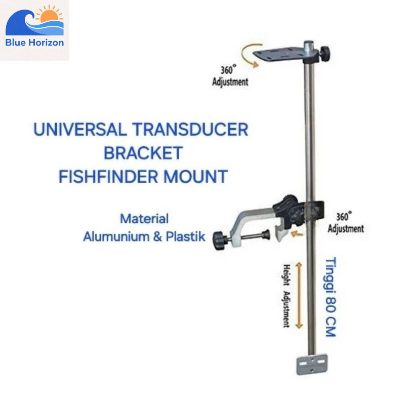 Universal Transducer Bracket Fisfinder Mount ( Dudukan Fishfinder / Sonar Portable )