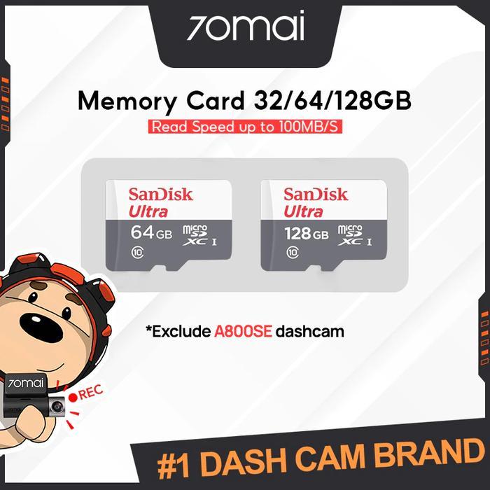 Memory Card 32/64/128GB Class 10 100 Mbps Micro SD Kartu Memori sd card Otg Storage Tablet - Sandisk