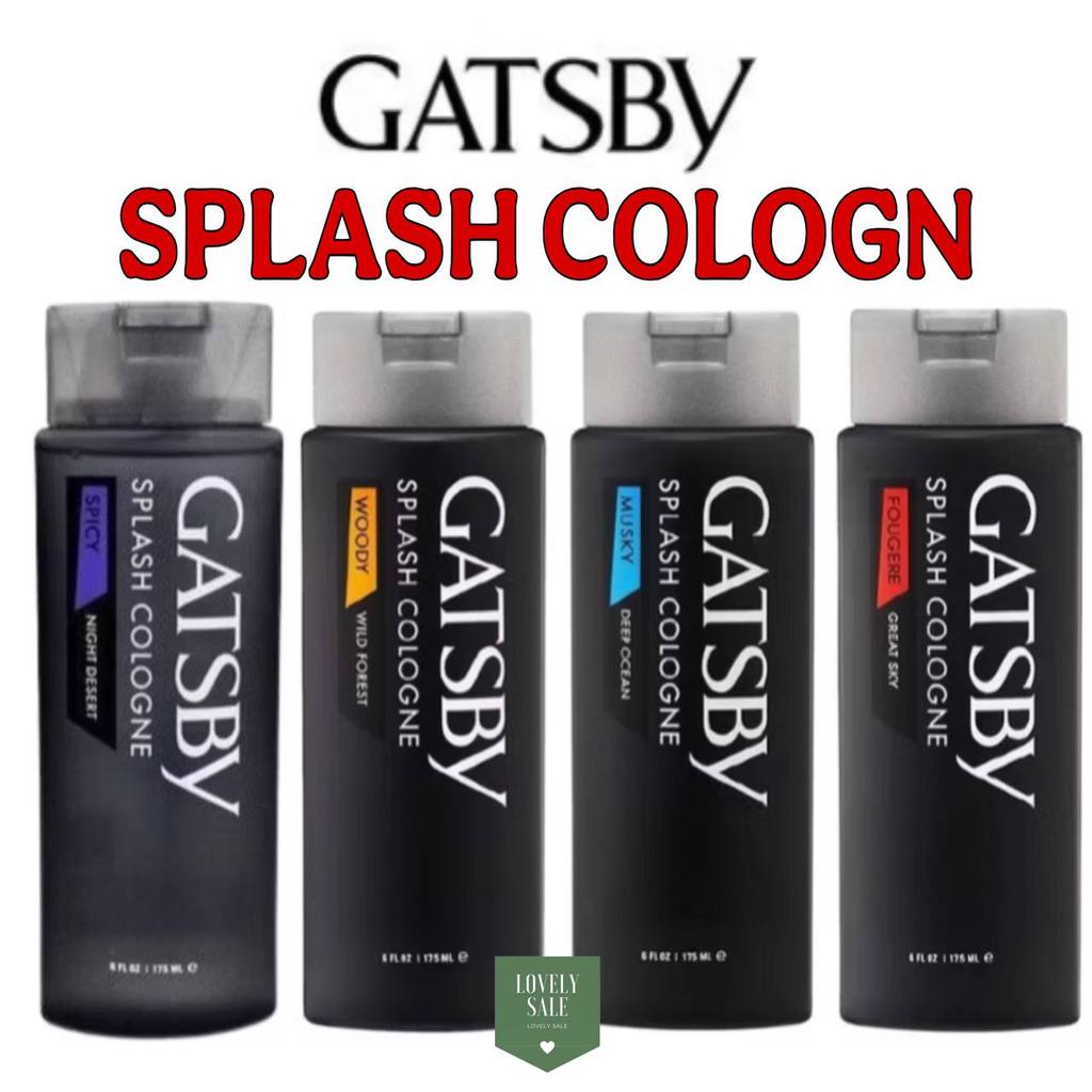 Gatsby Splash Cologne Series 175ml Deep Ocean  Wild Forest  Great Sky Night Desert BPOM Halal Origin
