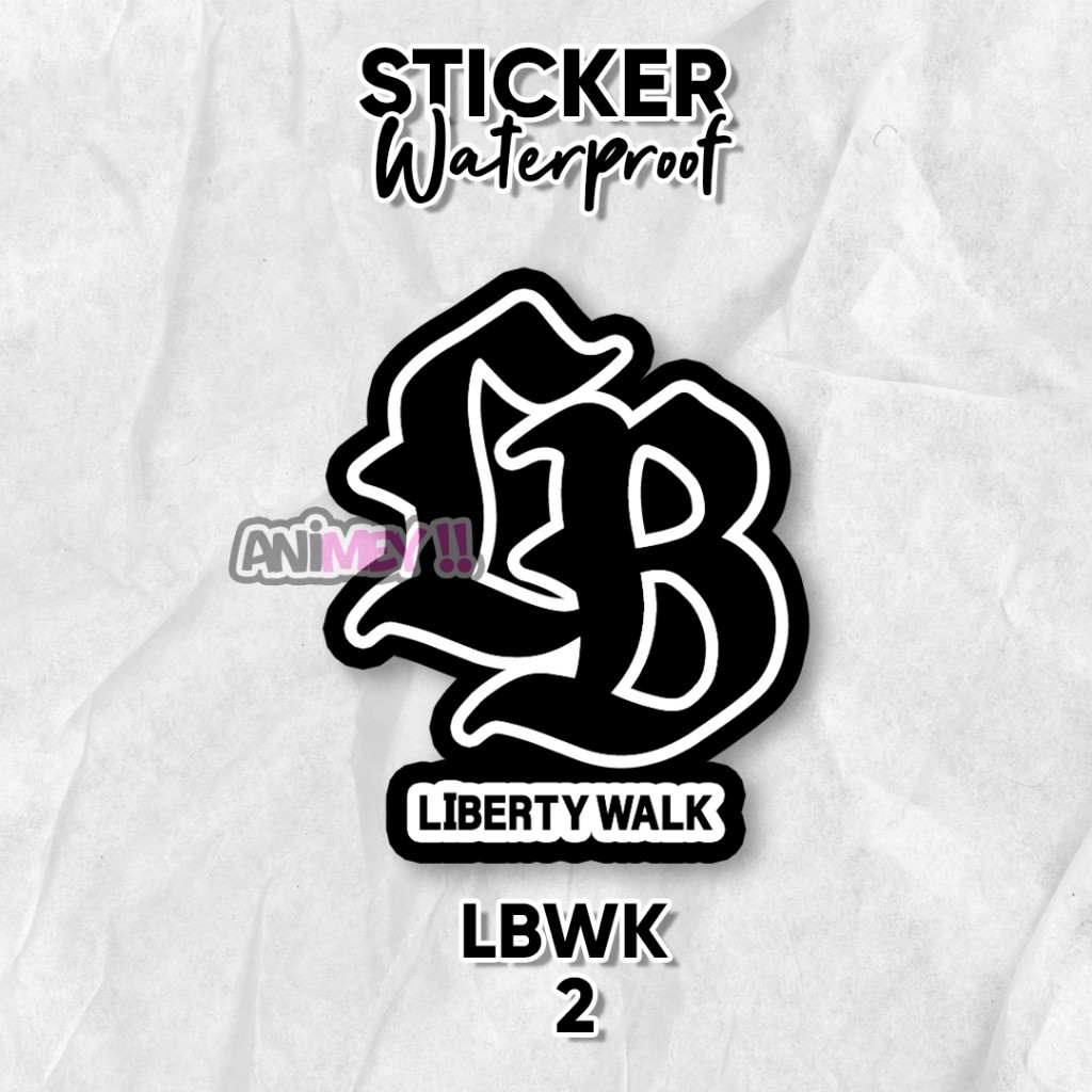 Stiker LBWK Logo / Sticker Liberty Walk Waterproof