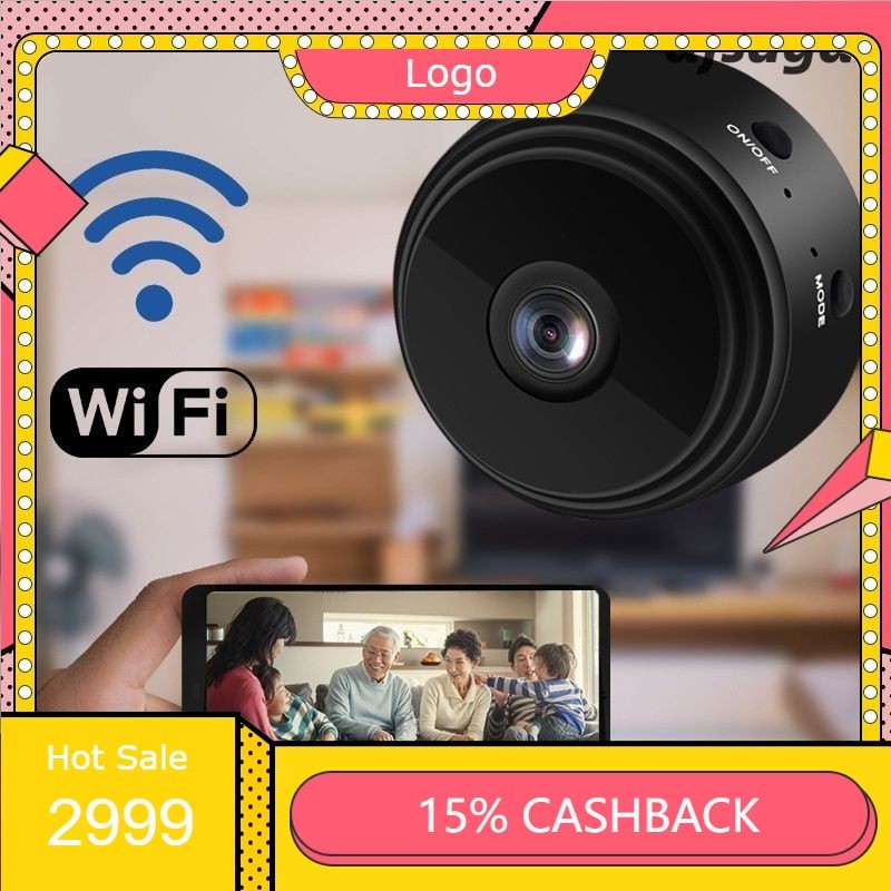 Promo Menarik  Extra Gratis Ongkir A9 CCTV Mini Kamera Pengintai Wifi HD 1080P Yang Baru Ditingkatka