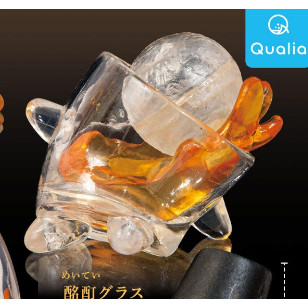 In stock Qualia capsule toys creative Drunk wine bottle Tipsy whisky glass miniature Mascot Figure p