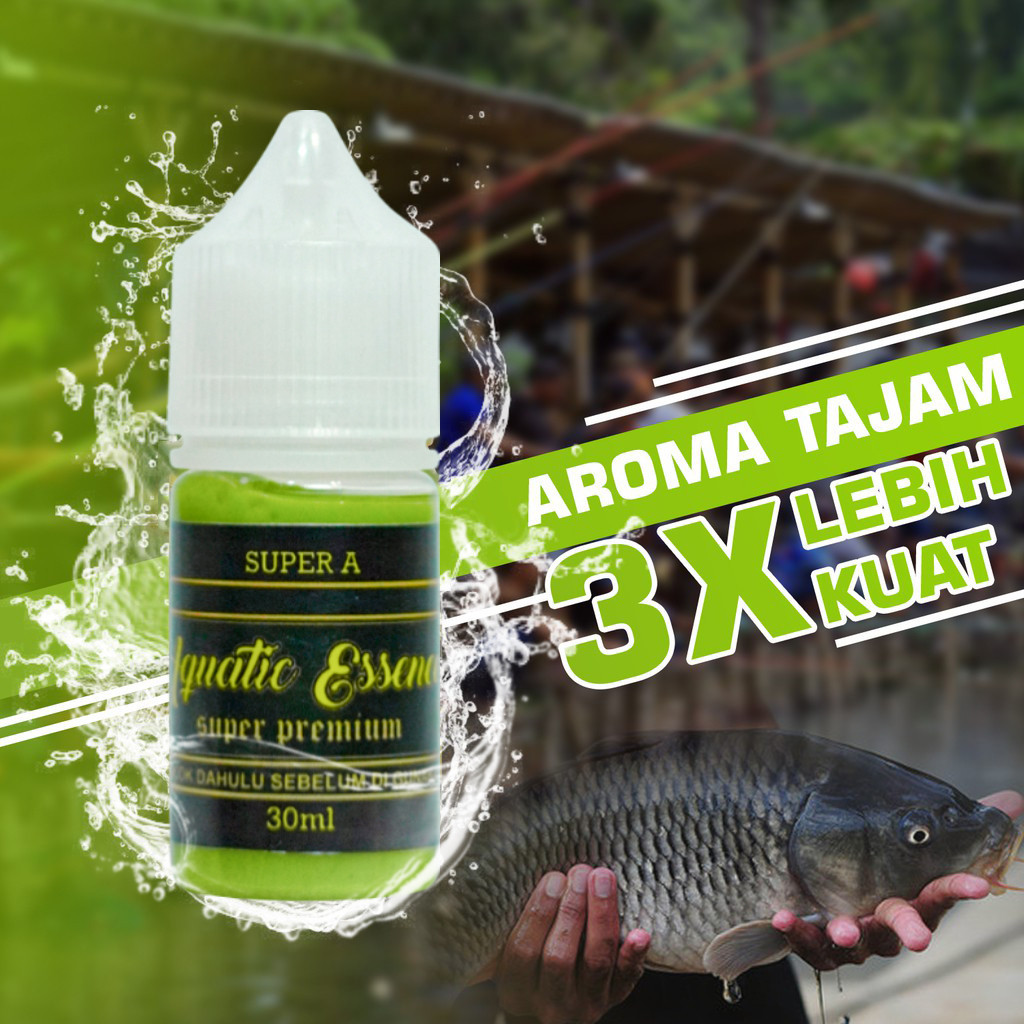 Aquatic Super Premium A Essen Ikan Mas Mancing Harian Induk/Babon Dan Ikan Rame Isi 30ml