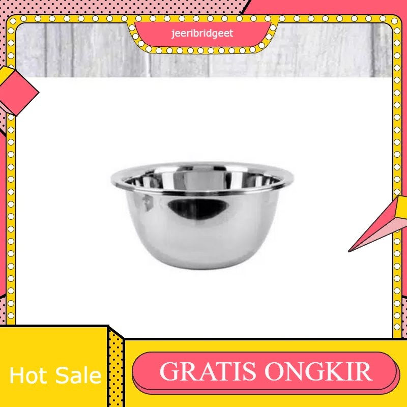baskom stainless super TEBAL PREMIUM 40cm / baskom ganom / baskom 40cm / baskom jumbo super tebal