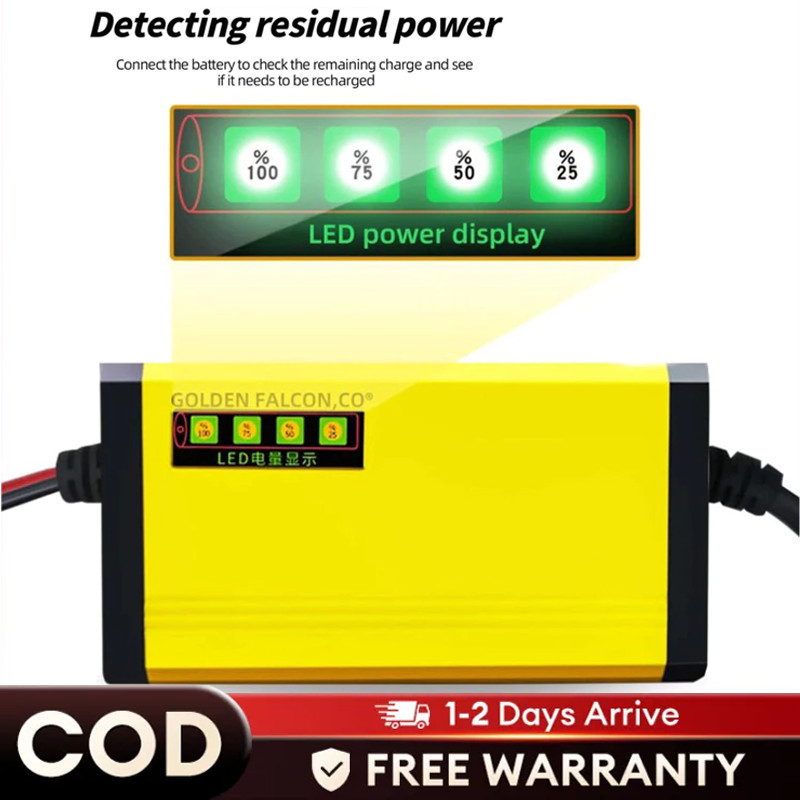 Alat Cas Aki /Car Truck Motorcycle Battery Charger 12V 2A Charger Aki Portable 12V-2A Motor dan Mobi