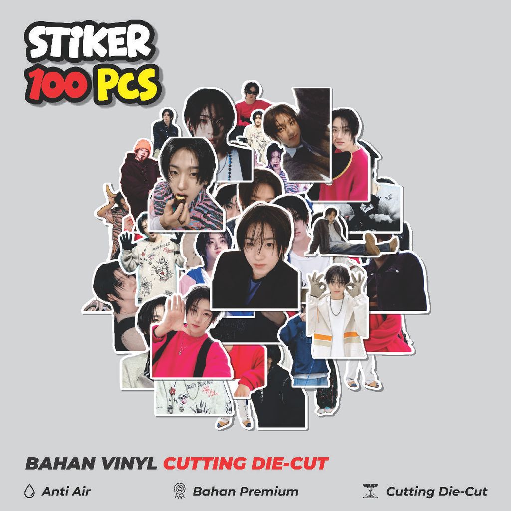 Terbaru 50 pcs Stiker Lee Gyehun (Kickflip) Dekorasi Lucu Kreatif untuk Notebook, Skateboard, HP