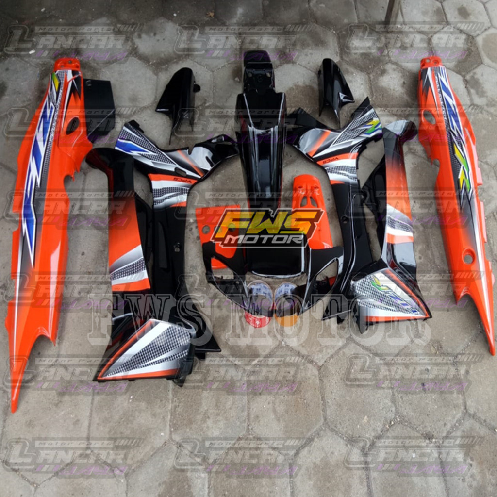 Fullset Body Halus Fizr Orange Hitam 2004