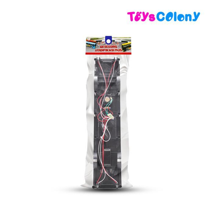 Chasis Bus Telolet Nada Piala Dunia/LED  - Aksesoris Modifikasi Mainan Mobil/Miniatur Bus Telolet/Ba