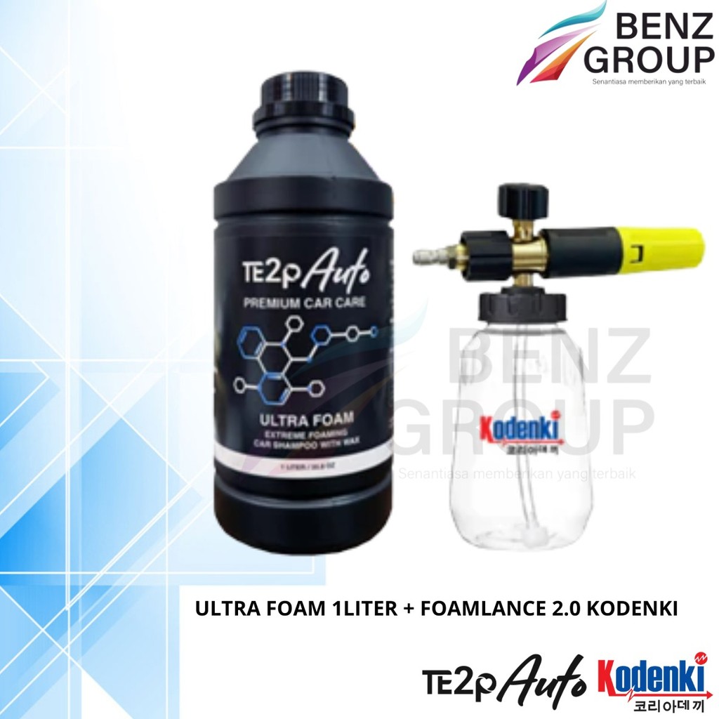 Te2p Auto Paket Bundling Foam Lance Kodenki 2.0 Te2p Auto 3.0 4.0 Shampoo & Wax Cuci Mobil Motor Ken
