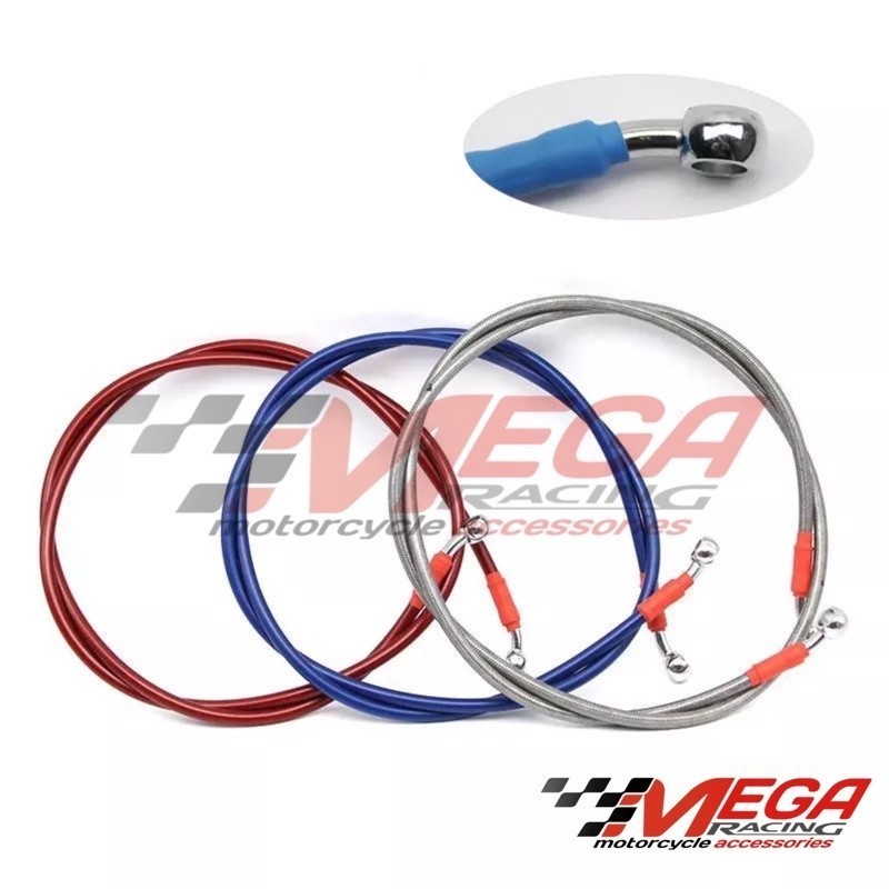 Selang Rem Depan & Belakang variasi Carbon Warna Model TDR 60cm 100cm 130cm 215cm Universal Motor Be