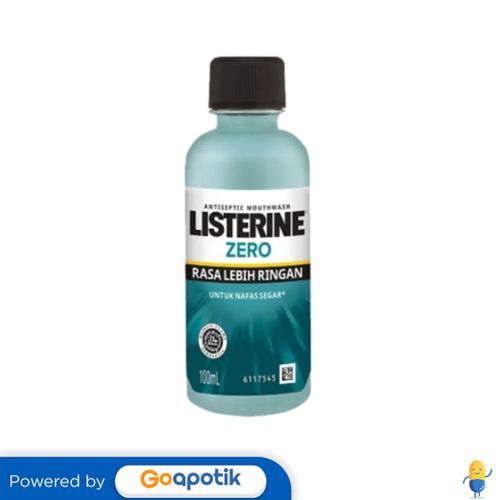 Listerine Zero Mouthwash Biru Botol 100 Ml
