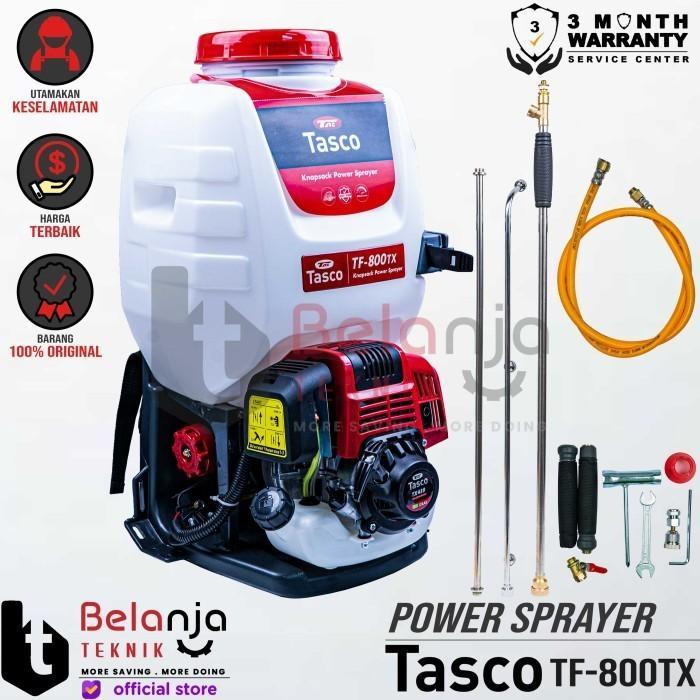 promo Tasco Power Sprayer Bensin TF 800 TX Mesin Semprot Hama Gendong TF800 dengan Tangki Air 20 Lit