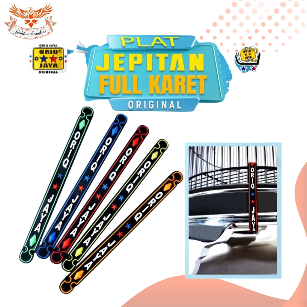 Klem Tebok Murai Bahan Karet Plat Jepit Sangkar Burung Isi 3pc Oriq Jaya