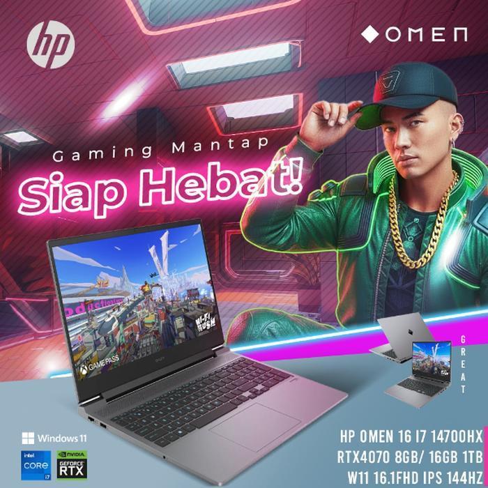 HP OMEN 16 I7 14700HX RTX4070 8GB/ 16GB 1TB W11 16.1FHD IPS 144HZ