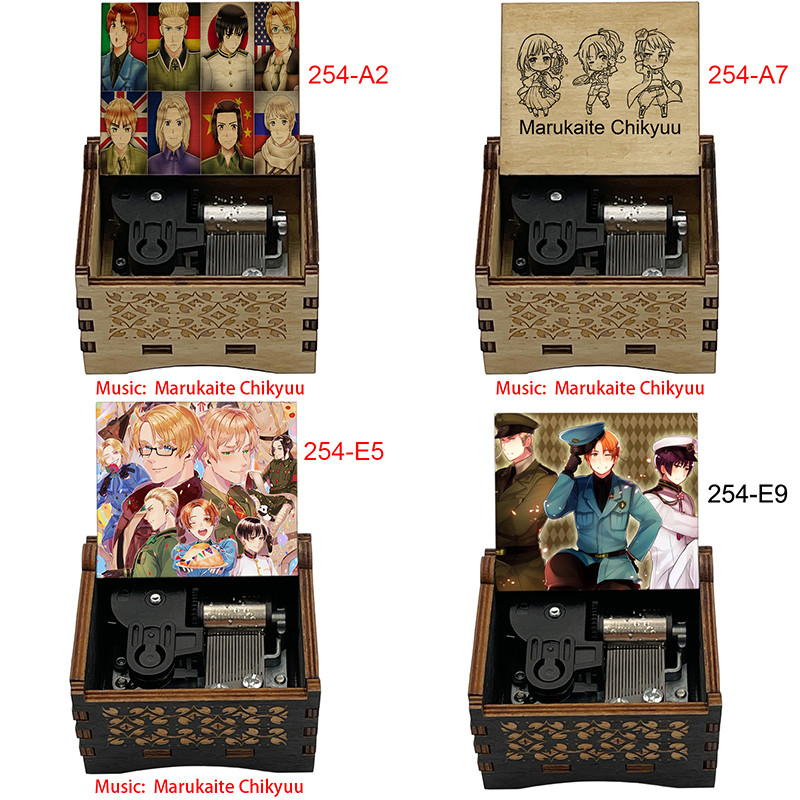 Anime Hetalia Axis Power Meanical Music Box Marukaite ikyuu Melody Enng Song Hetalia World Stars Fan